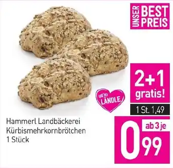 Sutterlüty Hammerl Landbäckerei Kürbismehrkornbrötchen Angebot