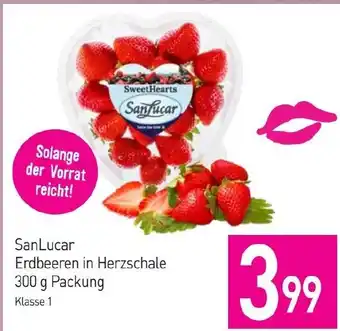 Sutterlüty Erdbeeren in Herzschale Angebot