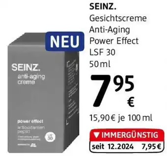 dm Gesichtscreme Anti-Aging NEU Power Effect LSF 30 Angebot