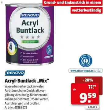 Hagebau Acryl Buntlack Angebot