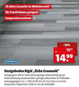 Hagebau Designboden RigidEiche Grauwald Angebot