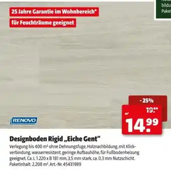 Hagebau Designboden RigidEiche Gent Angebot