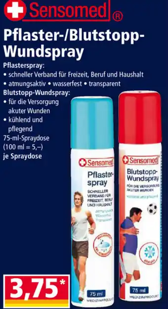 Norma Sensomed Pflaster Blutstopp Wundspray 75 ml Angebot