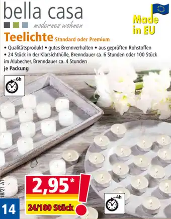 Norma Bella Casa Teelichte Angebot