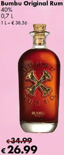 Travel FREE Bumbu Original Rum Angebot