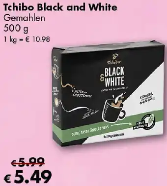 Travel FREE Tchibo Black and White Gemahlen Angebot