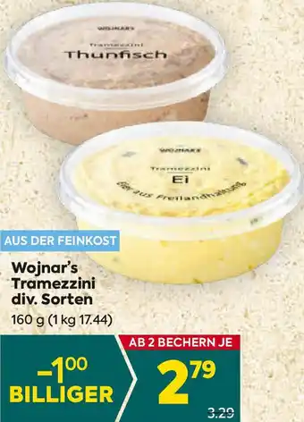 Billa Wojnar's Tramezzini Angebot