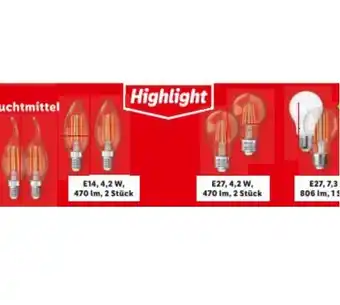 Lidl LED Filament-Leuchmittel Lidl Angebot