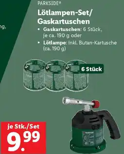 Lidl Lötlampen-Set/Gaskartuschen Angebot