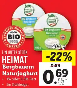 Lidl Bergbauern Naturjoghurt Angebot