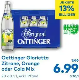 T&G Oettinger Glorietta Zitrone, Orange oder Cola Mix Angebot