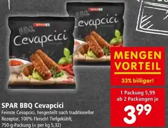 Interspar Spar Bbq Cevapcici 750 g Angebot