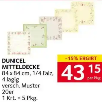 Transgourmet Dunicel mitteldecke Angebot