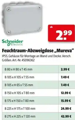 Hagebau Feuchtraum-Abzweigdose Mureva Angebot