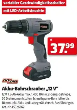 Hagebau Akku-Bohrschrauber Angebot