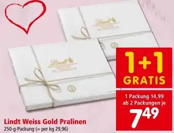 Interspar Lindt Weiss Gold Pralinen 250 g Angebot
