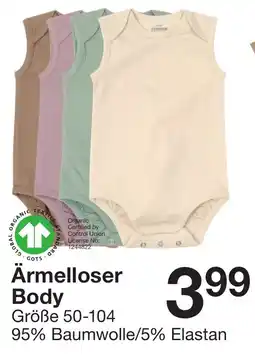 Zeeman Ärmelloser Body Angebot