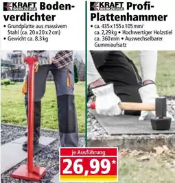 Norma Boden- verdichter, KRAFT Profi-Plattenhammer Angebot