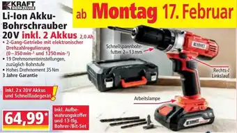 Norma Li-Ion Akku- Bohrschrauber Angebot