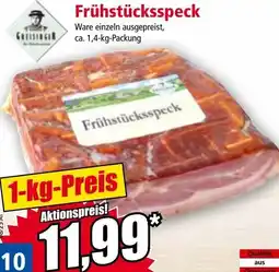 Norma Frühstücksspeck Angebot