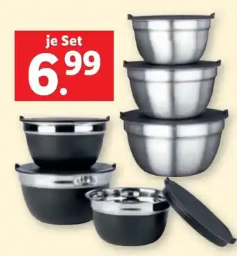 Lidl Livarno Home Edelstahl-Schüssel-Set Angebot