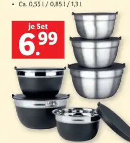 Lidl Livarno Home Edelstahl-Schüssel-Set Angebot