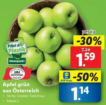 Lidl Apfel grün Angebot