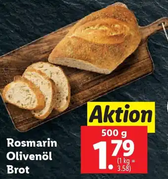 Lidl Rosmarin Olivenöl Brot Angebot