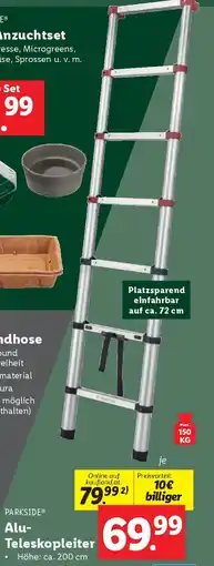 Lidl Alu- Teleskopleiter Angebot