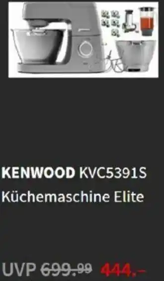 Media Markt Kenwood KVC5391S Küchemaschine Elite Angebot