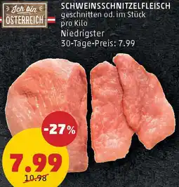 PENNY Schweinsschnitzelfleisch Angebot