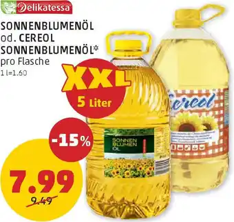 PENNY Sonnenblumenöl od. cereol sonnenblumenöl Angebot