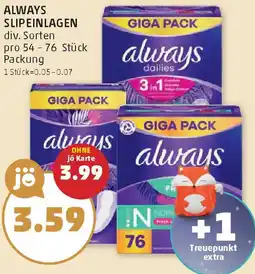 PENNY Always slipeinlagen Angebot