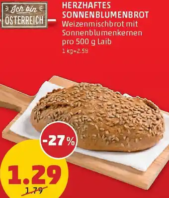 PENNY Herzhaftes sonnenblumenbrot Angebot