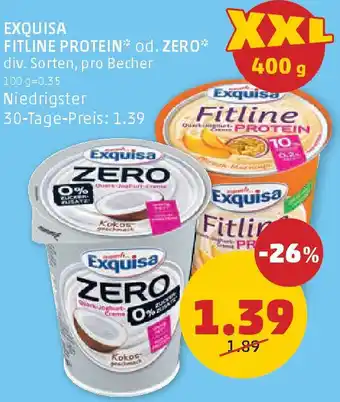 PENNY Fitline protein od. zero Angebot