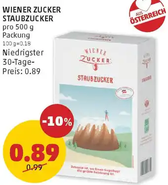 PENNY Wiener zucker staubzucker Angebot