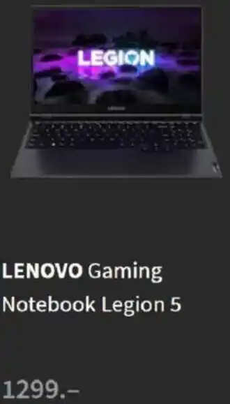 Media Markt Lenovo Gaming Notebook Legion 5 Angebot
