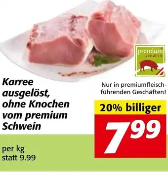 Strasser Markt Karree Ausgelöst, Ohne Knochen Vom Premium Schwein Angebot