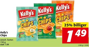 Strasser Markt Kelly's Chips 150g Angebot