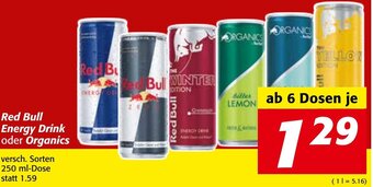 Strasser Markt Red Bull Energy Drink Oder Organics 250ml Angebot