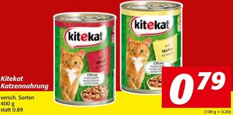 Strasser Markt Kitekat Katzennahrung 400g Angebot
