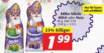 Strasser Markt Milka Nikolo Milch Oder Nuss 90g Angebot