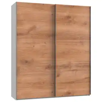 Möbelix Schwebetürenschrank 200cm Level, Weiß/Eiche Dekor Angebot
