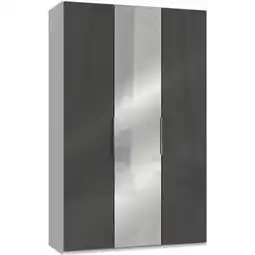 Möbelix Drehtürenschrank B: 150 cm Level 36c Grau/Weiß Angebot