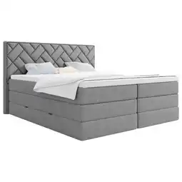 Möbelix Boxsprngbett inkl. Topper Silberfarben 180x200 cm Loreno Angebot