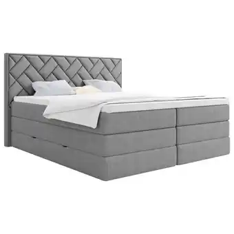 Möbelix Boxspringbett inkl. Topper Silberfarben 160x200 cm Loreno Angebot