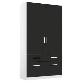 Möbelix Drehtürenschrank B: 91 cm Belrin Weiß/Grau Angebot