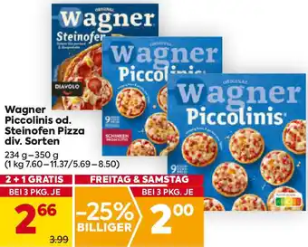 Billa Piccolinis od. Steinofen Pizza Angebot