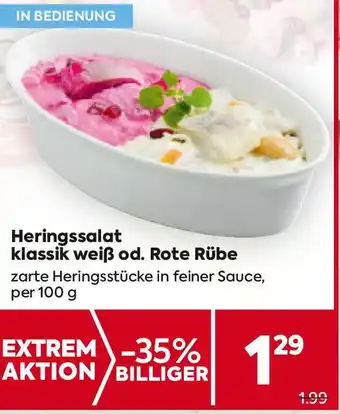 Billa Heringssalat klassik weiß od. Rote Rübe Angebot