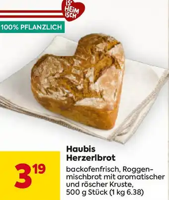 Billa Haubis Herzerlbrot Angebot